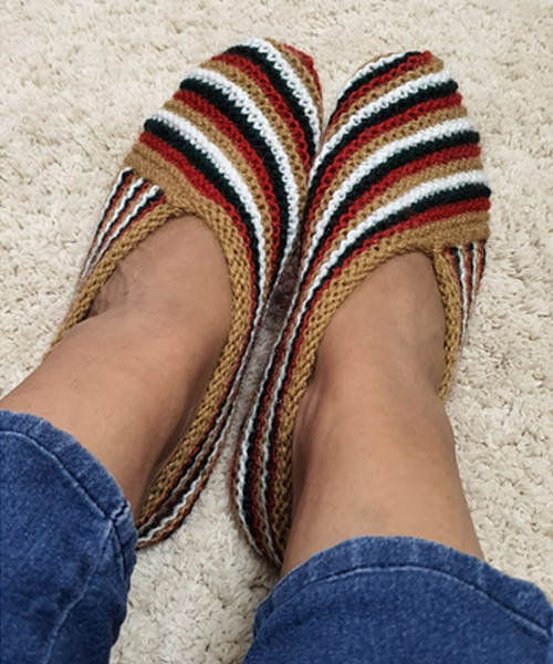 Cute Multicolored Handknitted Woolen Socks